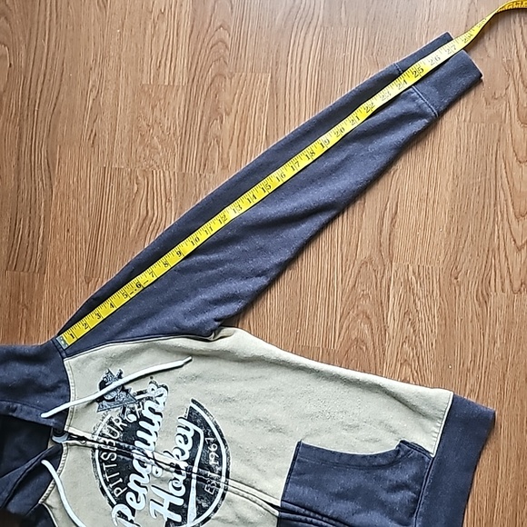 NHL Pittsburgh Penguins Hockey Full Zip Hooded Sweatshirt Jacket Women's Medium - Picture 8 of 14